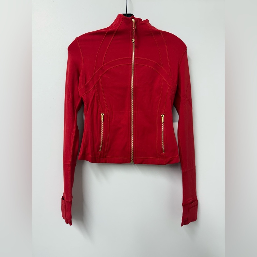 LuluLemon Lunar New Year Define Cropped Jacket Nulu in Oxford Red/Gold